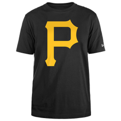 Men's - New Era Pirates Primary Logo T-Shirt - White/Black