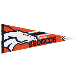 Adult - WinCraft Denver Broncos 12x30 Premium Pennant - Navy/Orange/White