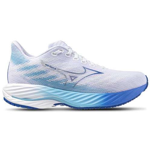 

Mizuno Womens Mizuno Wave Rider 28 - Womens Running Shoes White/Mugen Blue Size 11.5