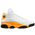 Jordan Retro 13 - Men's White/Del Sol/University Red