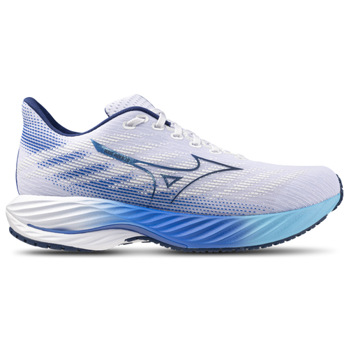 

Mizuno Mens Mizuno Wave Rider 28 - Mens Running Shoes White/Estate Blue Size 13.0