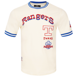 Men's - Pro Standard RANGERS RETRO CLASSIC DK TEE - Eggshell/Royal Blue