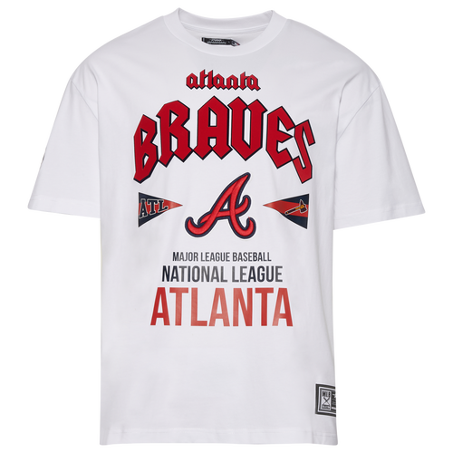 

Pro Standard Mens Pro Standard Braves City Tour T-Shirt - Mens White/White Size XL