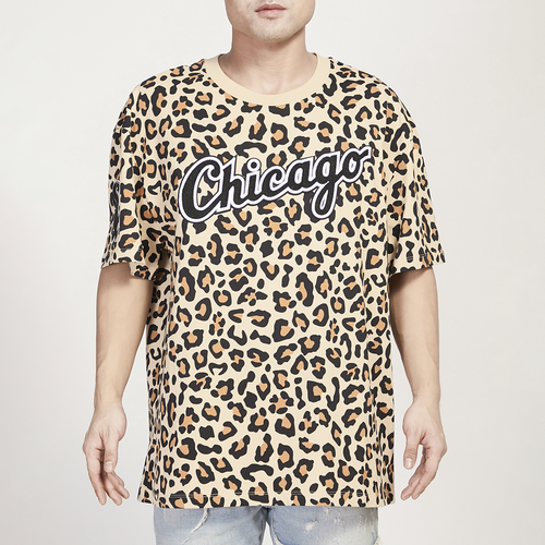 

Pro Standard Chicago White Sox Pro Standard White Sox Animal Drop Shoulder AOP T-Shirt - Mens Leopard/Leopard Size M