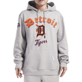 Pro Standard TIGERS OLD ENGLISH FLC PO HOODIE - Pro Standard Heather Grey