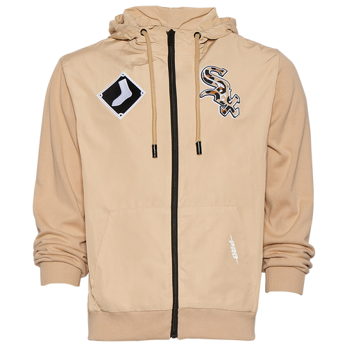 Pro Standard Mens Chicago White Sox  White Sox Animal Woven Full-zip Hoodie In Sandstone/sandstone