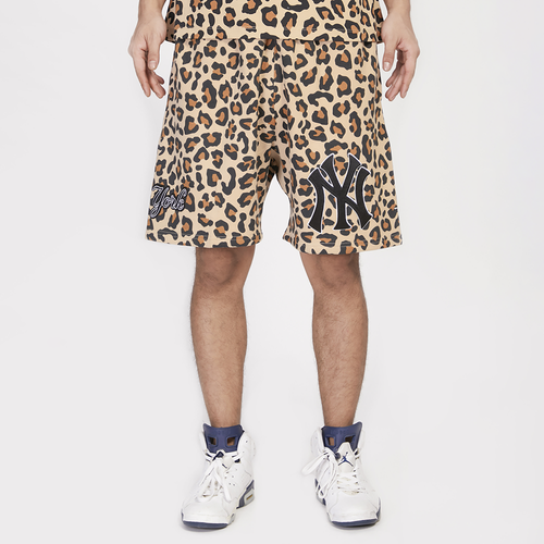 

Pro Standard Mens New York Yankees Pro Standard Yankees Animal Shorts - Mens Leopard/Leopard Size L