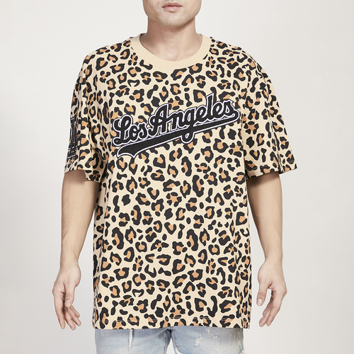 Pro Standard Mens  Dodgers Animal Drop Shoulder Aop T-shirt In Leopard/leopard