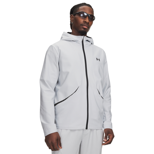 Under Armour Men's Unstoppable Woven Jacket, Small, Halo Gray/Black