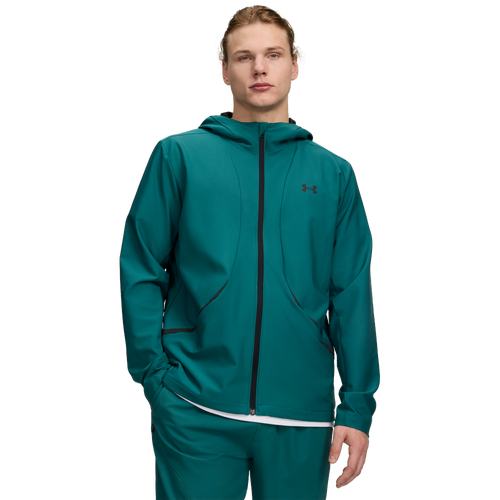 Under Armour Mens Unstoppable Woven Jacket - - Rack Green