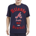 Pro Standard BRAVES OLD ENGLISH SJ TEE - Pro Standard Midnight Navy