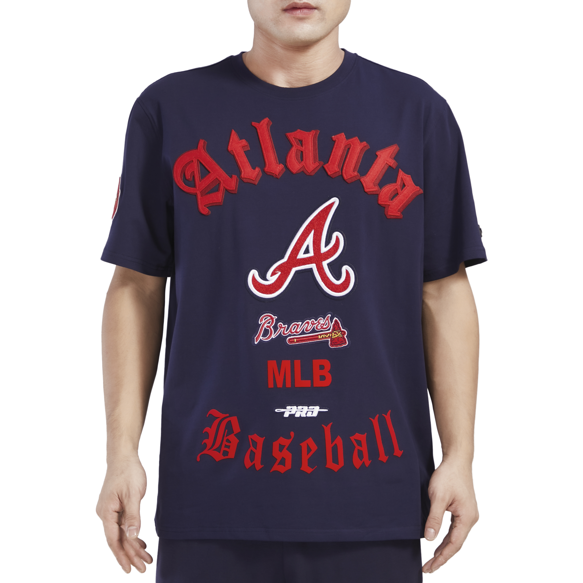 Pro Standard BRAVES OLD ENGLISH SJ TEE - Men's