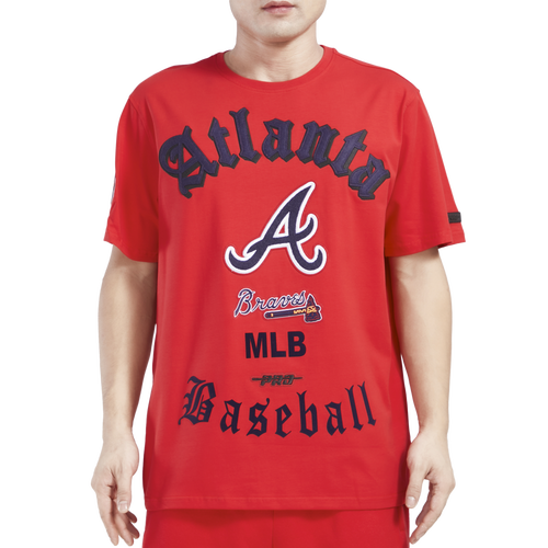  - Pro Standard BRAVES OLD ENGLISH SJ TEE - Red