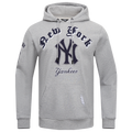 Pro Standard YANKEES OLD ENGLISH FLC PO HOODIE - Pro Standard Heather Grey