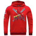 Pro Standard CARDINALS MASH UP M RIB FLC PO HOODIE - Pro Standard Red/Midnight Navy