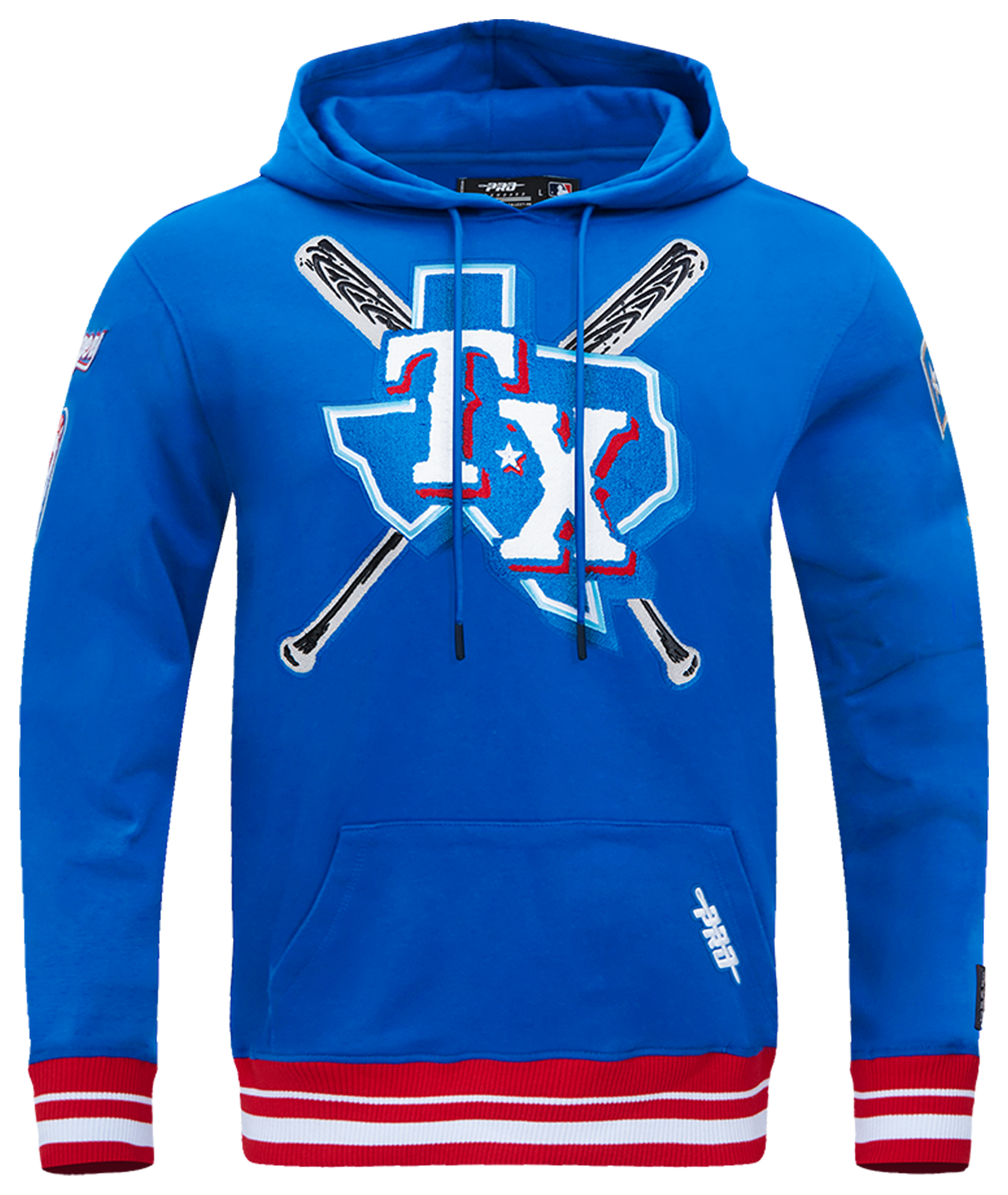 Pro Standard RANGERS MASH UP M RIB FLC PO HOODIE - Men's