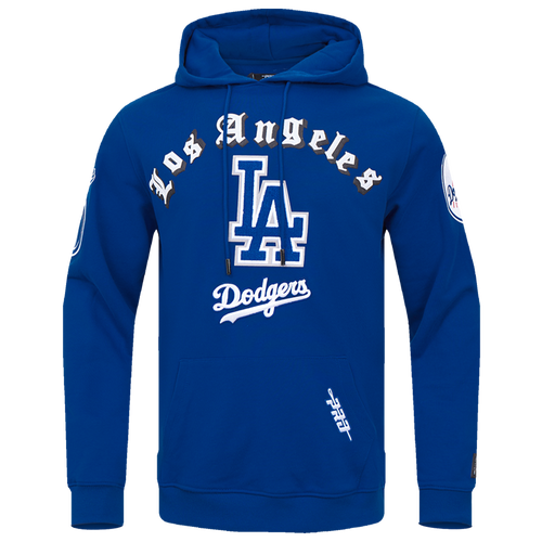 Pro Standard DODGERS OLD ENGLISH FLC PO HOODIE - Pro Standard Dodger Blue