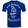 Pro Standard DODGERS OLD ENGLISH SJ TEE - Pro Standard Dodger Blue