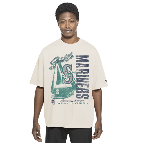 MENS - New Era Seattle Mariners T-Shirt - Chalk White/Navy