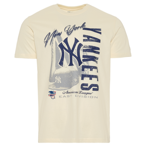 New Era Mens New York Yankees Yankees Short Sleeve T-Shirt - - White