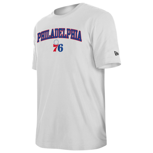 New Era Mens Philadelphia 76ers 76ers Logo T-Shirt - - White