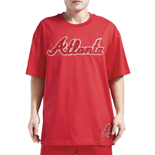 MENS - Pro Standard Braves Neutral Script T-Shirt - Red