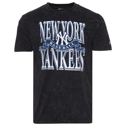 New Era Mens New York Yankees Yankees Short Sleeve T-Shirt - - Black