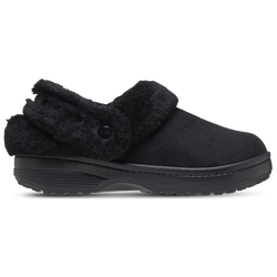 Girls' Grade School - Crocs Classic Unfurgettable Vegan Suede Clogs - Black