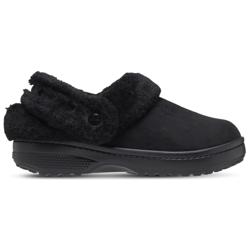  - Crocs Classic Unfurgettable Vegan Suede Clogs - Black