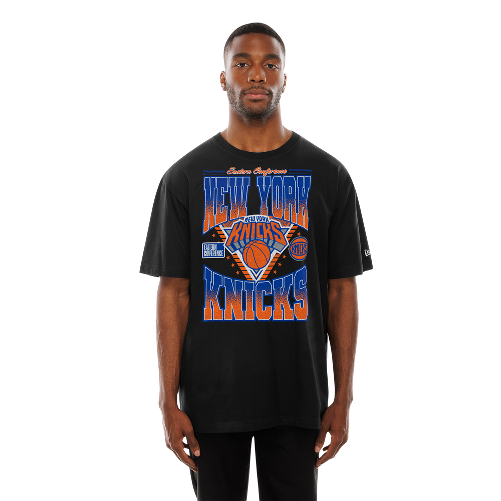 Representative product-family photo: New Era Knicks Eastern Conference Graphic T-Shirt. Pictured option and availability are unverified.
