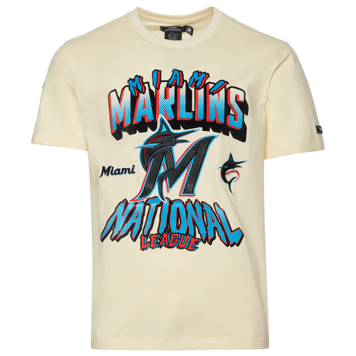 

Pro Standard Mens Pro Standard Marlins Gtp Short Sleeve T-Shirt - Mens Beige/Multi Size L