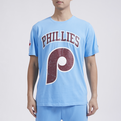 

Pro Standard Mens Pro Standard Philadelphia Phillies GTP SJ T-Shirt - Mens Carolina/Maroon Size S