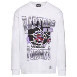 Men's - New Era Raptors HWC Long Sleeve T-Shirt  - Purple/White