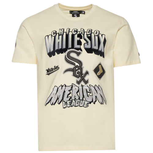 

Pro Standard Mens Pro Standard White Sox Short Sleeve T-Shirt - Mens Beige/Multi Size L