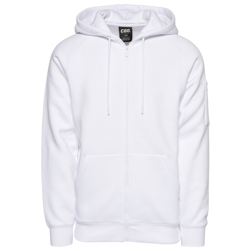 

CSG Mens CSG Troupe Full Zip Hoodie - Mens White Size 3XL