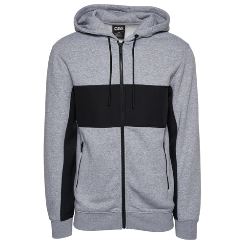 

CSG Mens CSG Collision Full Zip Hoodie - Mens Grey/Grey Size S