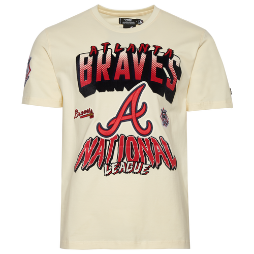 

Pro Standard Mens Pro Standard Braves Gtp Short Sleeve T-Shirt - Mens Beige/Multi Size L