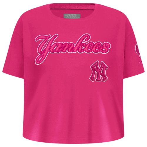 GIRLS - Pro Standard New York Yankees Triple Pink Ss Boxy Tee - Beetroot Purple