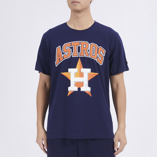 

Pro Standard Mens Pro Standard Houston Astros GTP SJ T-Shirt - Mens Navy/Orange Size L