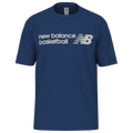 New Balance Basketball Logo Graphic T-Shirt - New Balance Royal/White
