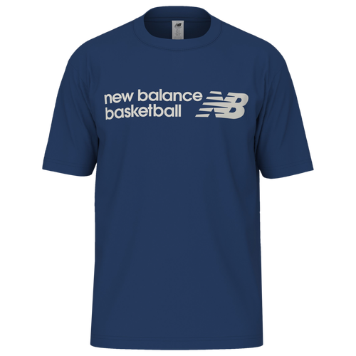  - New Balance Basketball Logo Graphic T-Shirt - Royal/White
