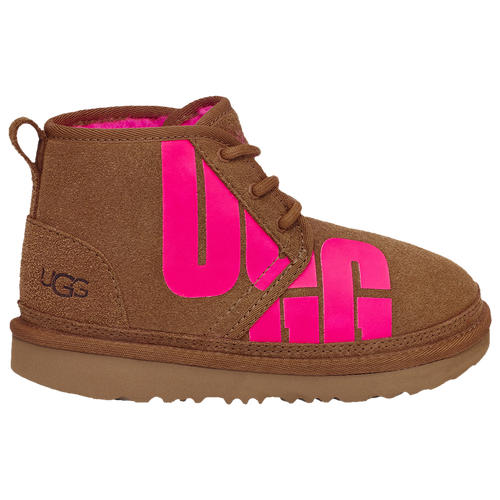 

UGG Girls UGG Neumel - Girls' Grade School Shoes Chestnut/Pink Size 04.0