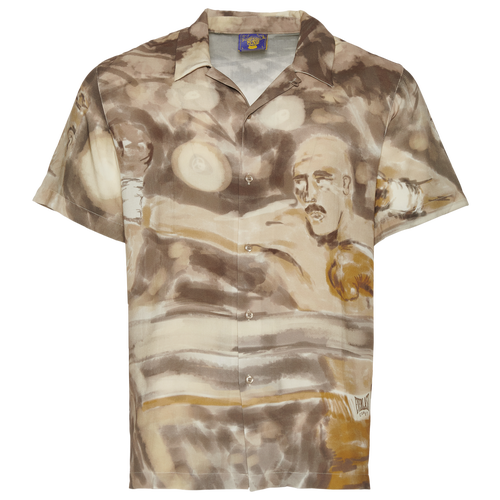 

Coney Island Picnic Mens Coney Island Picnic X Everlast Watercolor Rayon Camp Shirt - Mens Green/Multi Size S