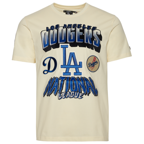 

Pro Standard Mens Pro Standard Dodgers Short Sleeve T-Shirt - Mens Beige/Multi Size L