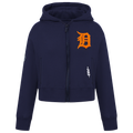 Pro Standard Detroit Tigers Classic Flc Fz Hoodie - Pro Standard Midnight Navy