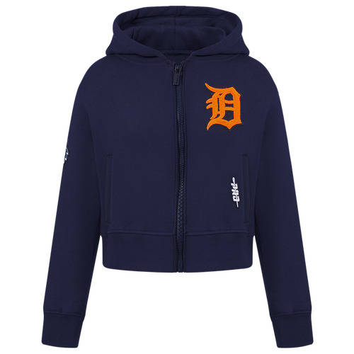 GIRLS - Pro Standard Detroit Tigers Classic Flc Fz Hoodie - Midnight Navy