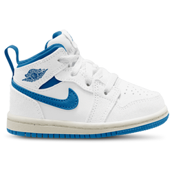 Boys' Toddler - Jordan AJ 1 Mid SE   - White/Industrial Blue