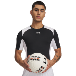 Men's - Under Armour HG Armour Color Block Short Sleeve T-Shirt - Black