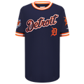 Pro Standard Detroit Tigers Classic Ss Striped Rib Tee - Pro Standard Midnight Navy/Orange