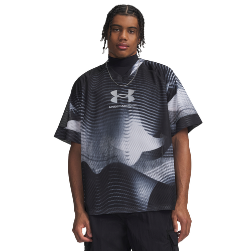  - Under Armour Icon Mesh Jersey - White/Black Reflective